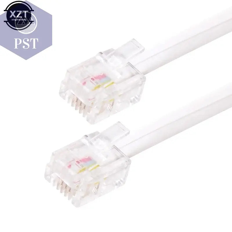 30M/15M/12M/9M/6M/3M RJ11 6P4C Telephone Extension Cable Connector HOT SALE PST PS Tradings