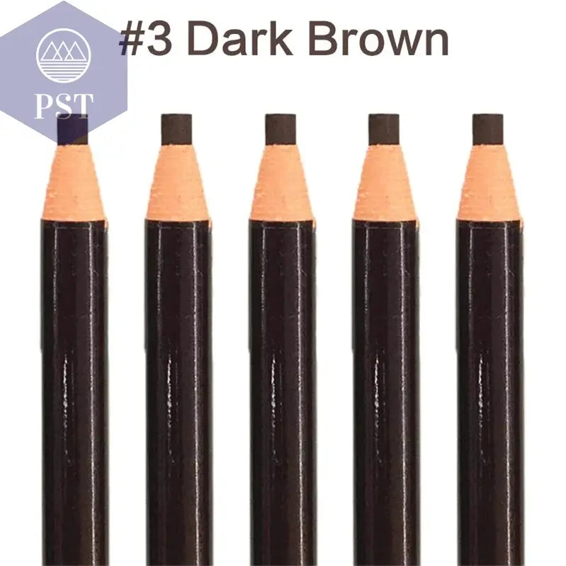 5 teile/satz Augenbraue Bleistift Make-Up Braun Augenbraue Enhancer Kosmetische Kunst Wasserdicht Bleistift Tönung Stereo Arten Schönheit Werkzeuge Billig PST PS Tradings