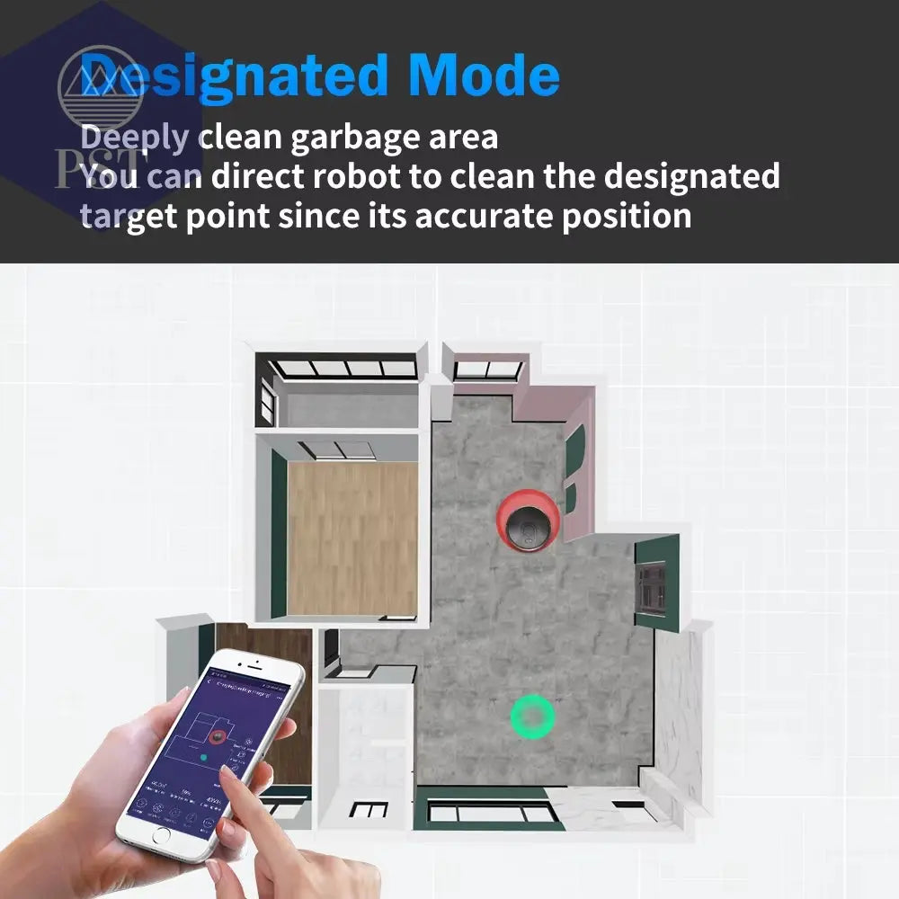 ABIR X6 Roboter-Staubsauger Mit Dreifacher Visueller Navigation, 6000-Pa-Absaugung, Virtueller Software-Wand, Zonenreinigung, Desinfektion Durch Nasswischen, Kartenspeicher, Kompatibel Mit Alexa, Google Home PST PS Tradings PST PS Tradings PST PS Tradings