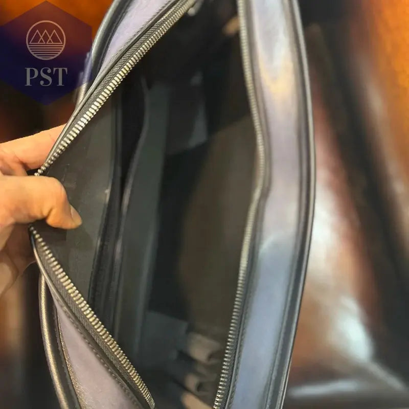 DIMY 2025 Men's briefcase leather business large capacity high-end light luxury horizontal computer bag handbag men's bag PST PS Tradings PST PS Tradings PST PS Tradings DIMY 2025 Men's briefcase leather business large capacity high-end light luxury horizontal computer bag handbag men's bag