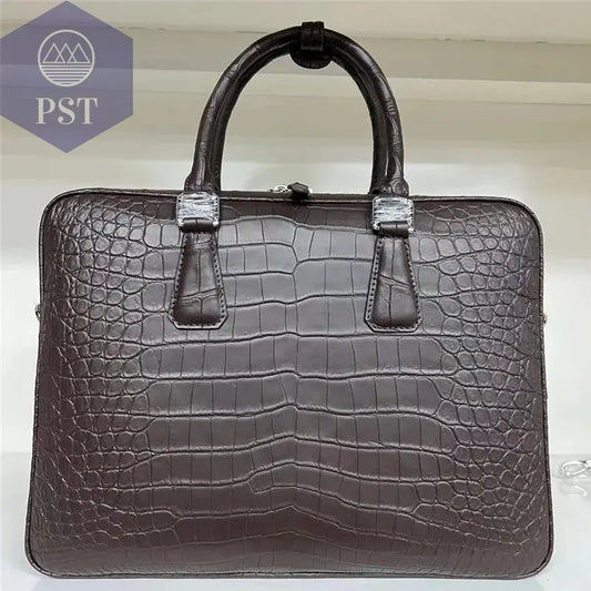 Echtes Krokodilleder Aktentasche mit Verschluss PST PS Tradings PST PS Tradings PST PS Tradings Echtes Krokodilleder Aktentasche mit Verschluss