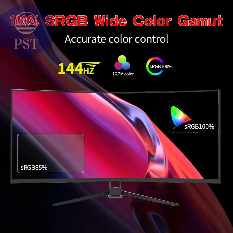 Gawfolk Monitor 34'' 144Hz Bandfish Screen Curved 1500R Gaming Bezel-less Slim 400HDR Nits 100% SRGB Wide Color Gamut FAsT VA Te PST PS Tradings PST PS Tradings PST PS Tradings Gawfolk Monitor 34'' 144Hz Bandfish Screen Curved 1500R Gaming Bezel-less Slim 400HDR Nits 100% SRGB Wide Color Gamut FAsT VA Te