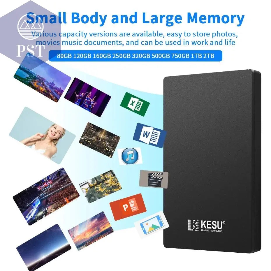 HDD Portable External Hard Drive 2tb/1tb/500gb 2.5" USB Hard Disk Storage memory for PC, Desktop tablets Laptop MacBook Computer - PST PS Tradings