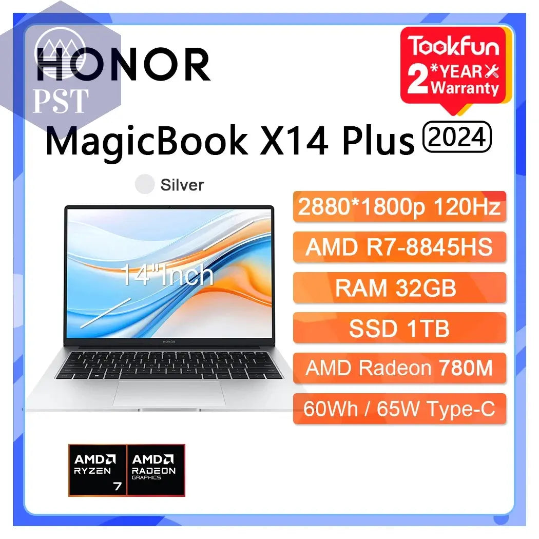 HONOR MagicBook X14 Plus Laptop 14Zoll FHD QHD 2.8K Notebook PST PS Tradings Laptop PST PS Tradings 2.8K120Hz-32GB-1TB-EU-CHINA PST PS Tradings