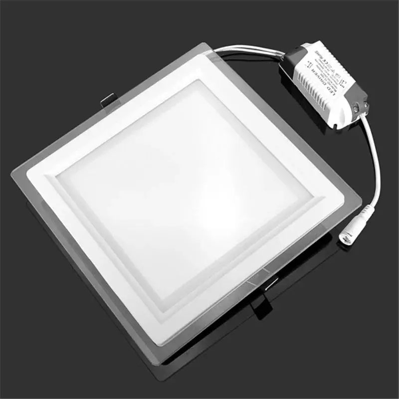 6W 9W 12W 18W 24W LED Panel Downlight Platz Glas Panel Lichter Decke Einbau Lampen LED Spot Licht AC85-265V Mit adapter PST PS Tradings