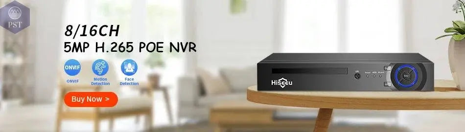 Hiseeu 5MP Explosion-proof POE IP Camera Audio H.265+ Dome Home Indoor Outdoor Surveillance Security Camera CCTV Video for NVR - Property & Safety Tradings