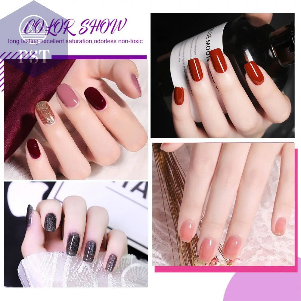 Limegirl Gel Nail Polish Set 60/40/24Colors Semi Permanent UV Led Gel Varnish Soak Off Nail Lacquers Base Top Coat Limegirl Gel Nail Polish set PST PS Tradings