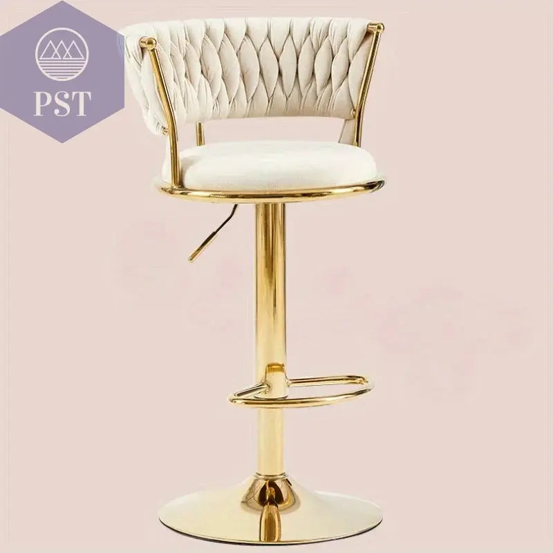 Luxuriöser, verstellbarer Barstuhl für das Büro mit Rückenlehne, hoher Lift-Barstuhl im nordischen Stil, Hokery Kuchenne Now Sierra Möbel PST PS Tradings