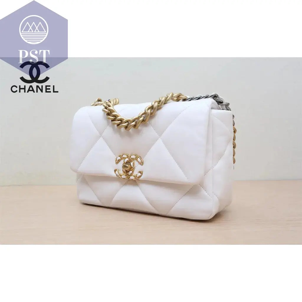 Luxus Designer Handtasche CC OVP Chanel 19 weiß PST PS Tradings Handtasche PST PS Tradings PST PS Tradings Luxus Designer Handtasche CC OVP Chanel 19 weiß Handtasche