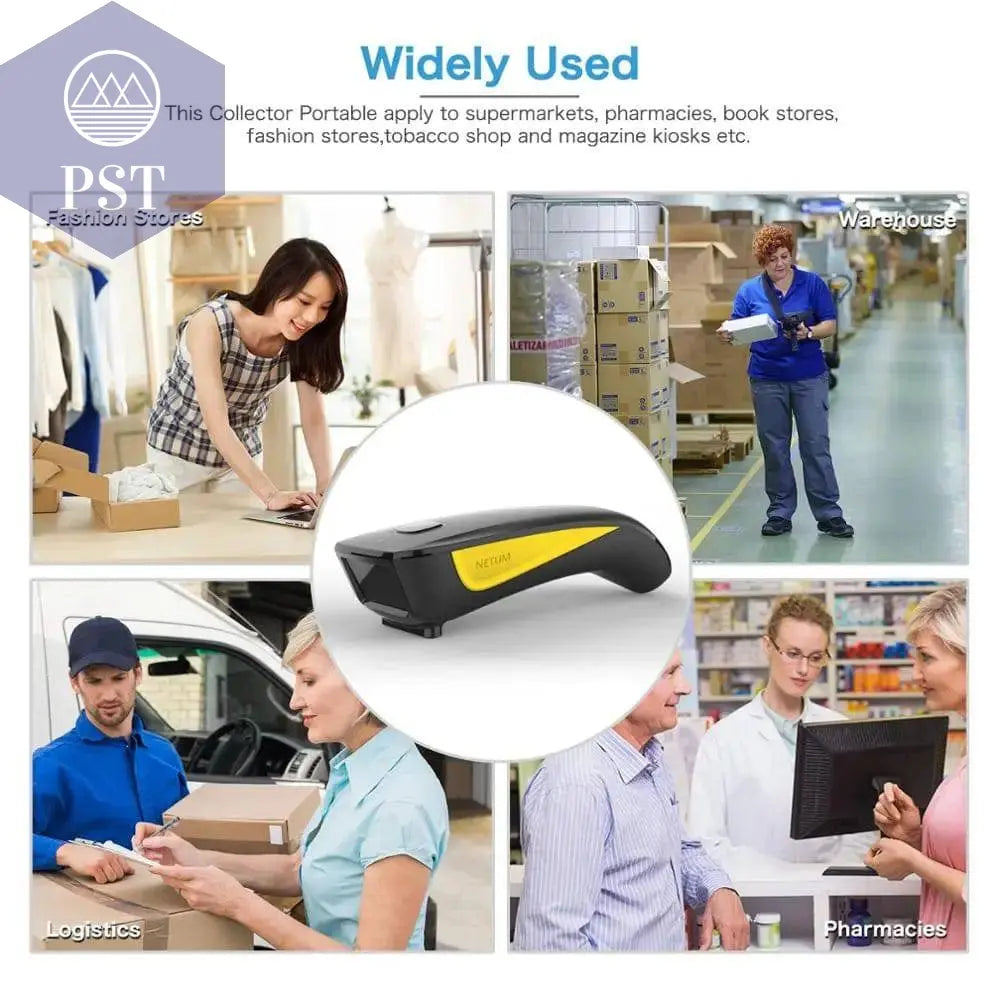 NETUM C750 Bluetooth QR 2D Barcode Scanner AND C830 Wireless Laser 1D usb Bar Code Reader for IOS Android Windows Mobile Payment - Property & Safety Tradings