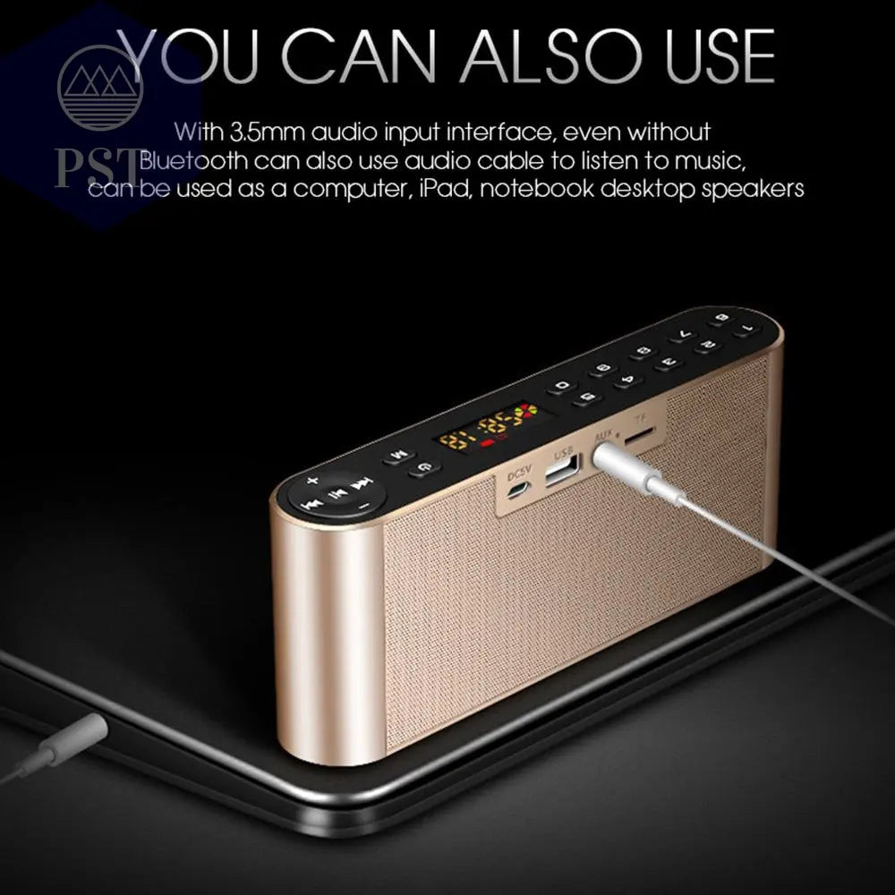 Portable Wireless HiFi Bluetooth Speaker with Microphone PST PS Tradings