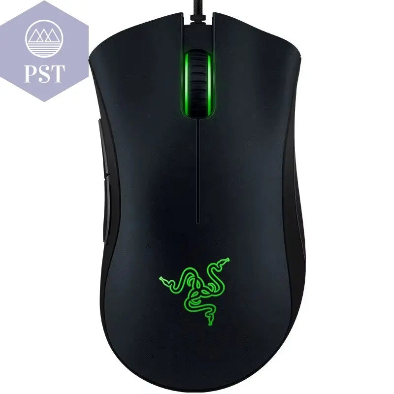 Razer Deathadder Essential Kabelgebundene Gaming Maus / Kabelgebundene Mäuse 6400 DPI 5 Unabhängige Tasten Für Laptop Gaming PC Computer Workstation PST PS Tradings PST PS Tradings Black PST PS Tradings