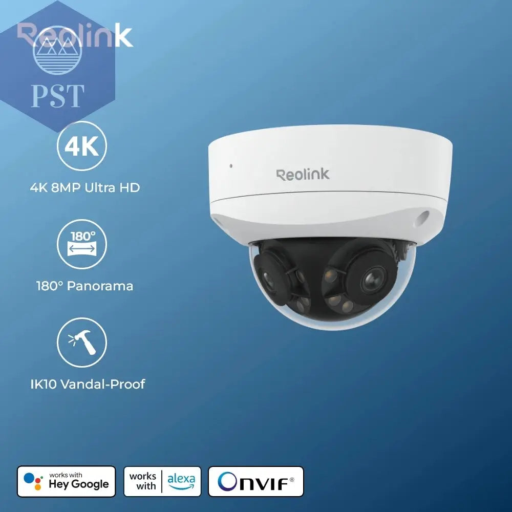 Reolink 8 MP 16 MP Poe Ip-Kamera IK10 Vandalensichere Überwachungskamera Dual-Objektiv 180 ° Panorama-Überwachungskameras Mit Spotlight PST PS Tradings PST PS Tradings PST PS Tradings Reolink 8 MP 16 MP Poe Ip-Kamera IK10 Vandalensichere Überwachungskamera Dual-Objektiv 180 ° Panorama-Überwachungskameras Mit Spotlight