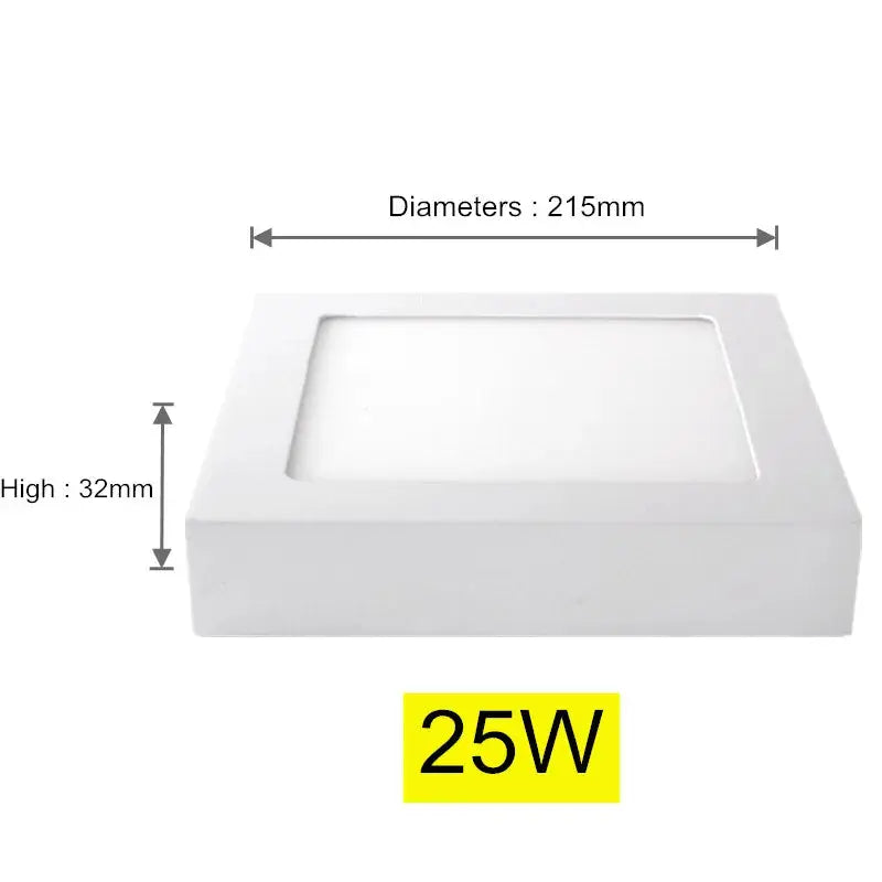 Oberfläche LED Quadratische Decken Licht 9W 15W 25W LED-Panel Licht Unten Licht mit fahrer AC85-265V AC110V/220V LED Innen Licht PST PS Tradings