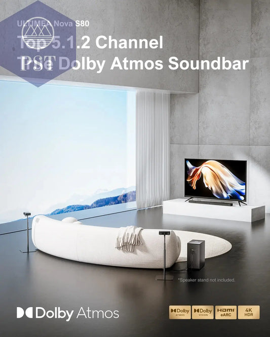 ULTIMEA Nova S80 5.1.2 Hifi Surround Soundbar Dolby Atmos Raumklang eArc 520W Subwoofer PST PS Tradings Soundbar PST PS Tradings PST PS Tradings