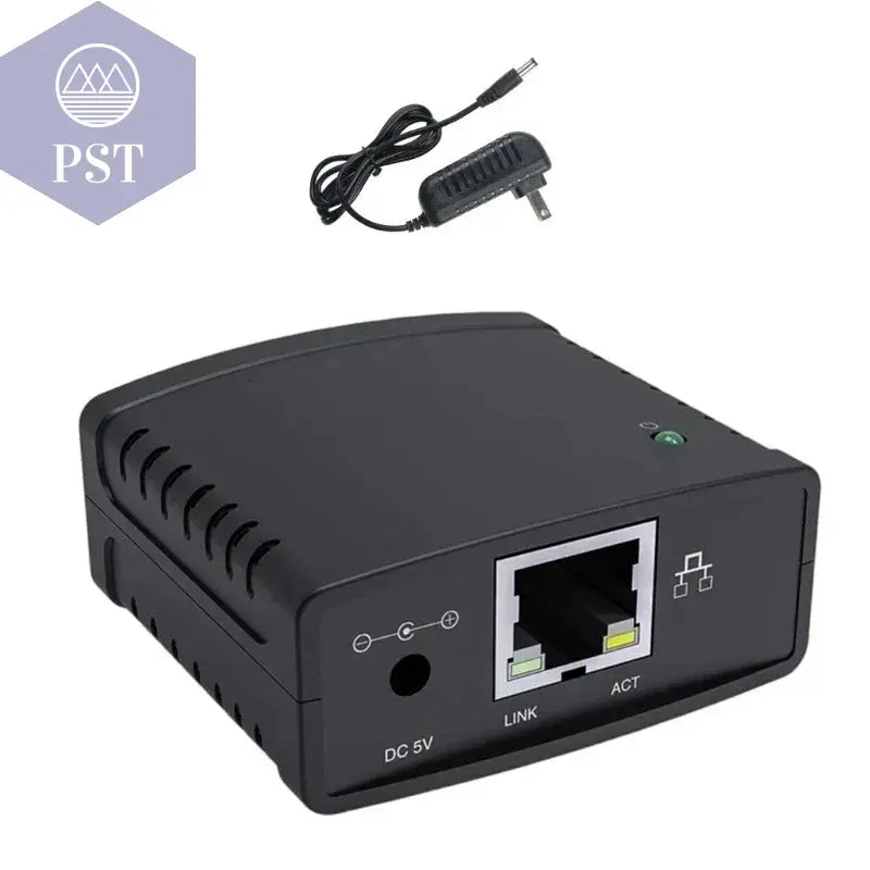 USB 2.0 Port LPR Printer Server MFT Print With 10/100Mbps Ethernet Port Sharing a LAN Networking Printer Adapter PST PS Tradings