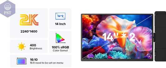 Ustaion X3 14 Zoll Monitor Tragbarer Bildschirm Extender PST PS Tradings Monitor Monitor