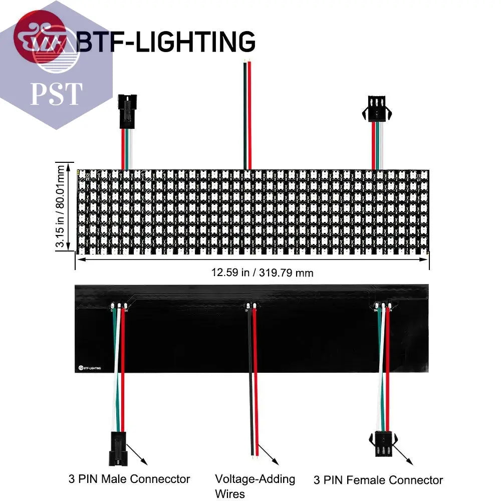 WS2812B RGB LED Panel Screen 8x8 16x16 8x32 256 Pixels Digital Flexible Programmed Individually Addressable Full Color DC5V PST PS Tradings