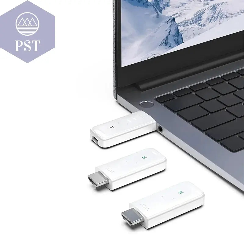 Wireless HDMI 1 to 2 Transceiver: Long-Range 30m Video/Audio Streaming from Laptop/PC/TV Box to Monitor, 2.4G/5G Strong Signal Electronics PST PS Tradings