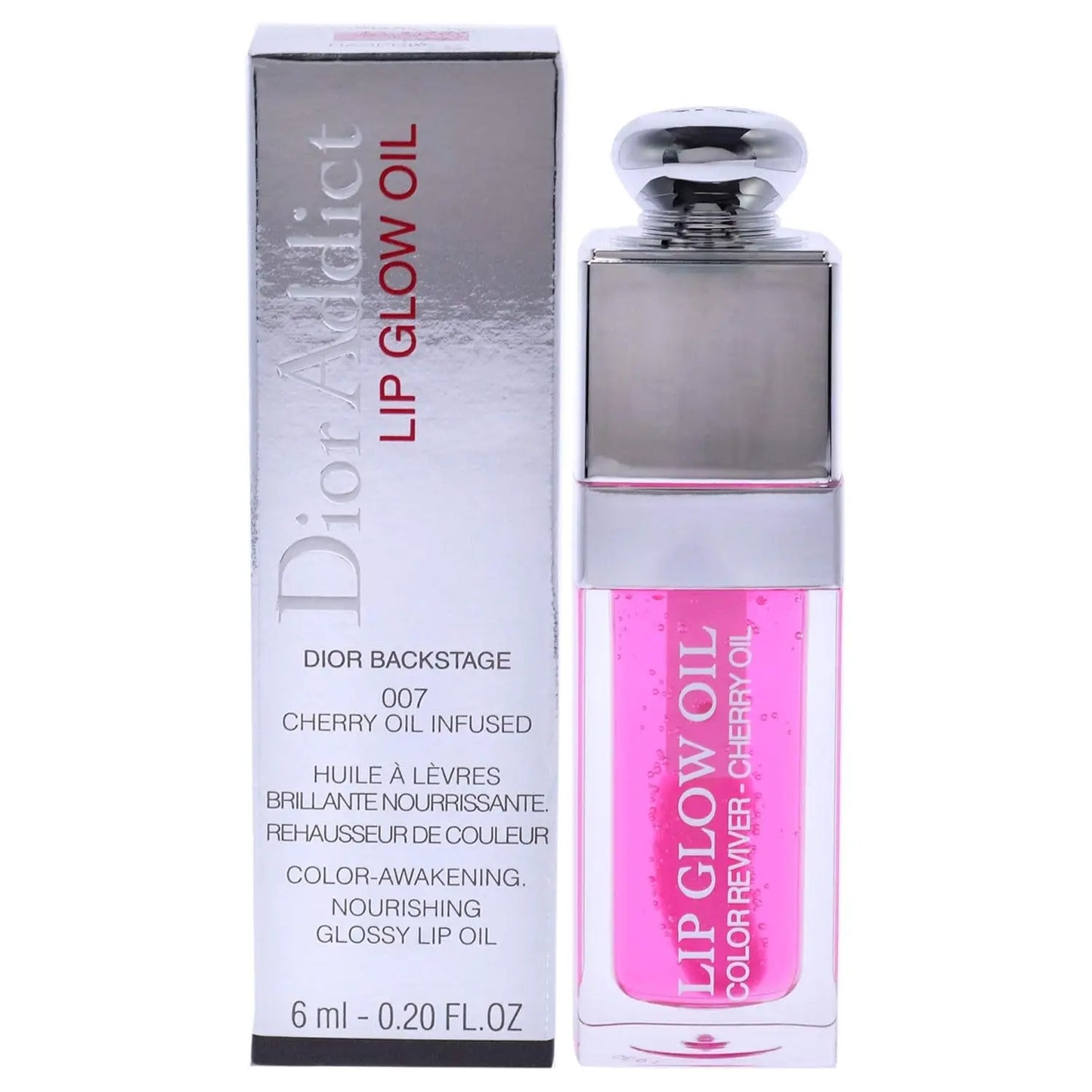 Christian Addict Lip Glow Oil Lippenöl, 007 Raspberry, 6 Ml