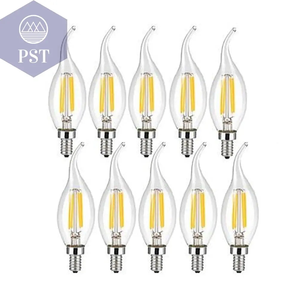 10pcs LED Bulb E14 4W/6W Dimmable Edison Retro Filament Candle Light AC220V C35 Warm/Cold White 360 Degree Energy Saving Lamp       PST PS Tradings