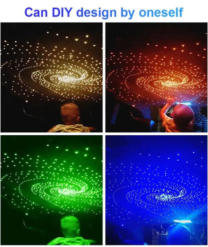 16W LED Twinkle RGBW Roof Fiber Optic Starry Sky Lights For Car Interior Ceiling Lighting Kit APP Music Control LED Ambient Lamp - Property & Safety Tradings