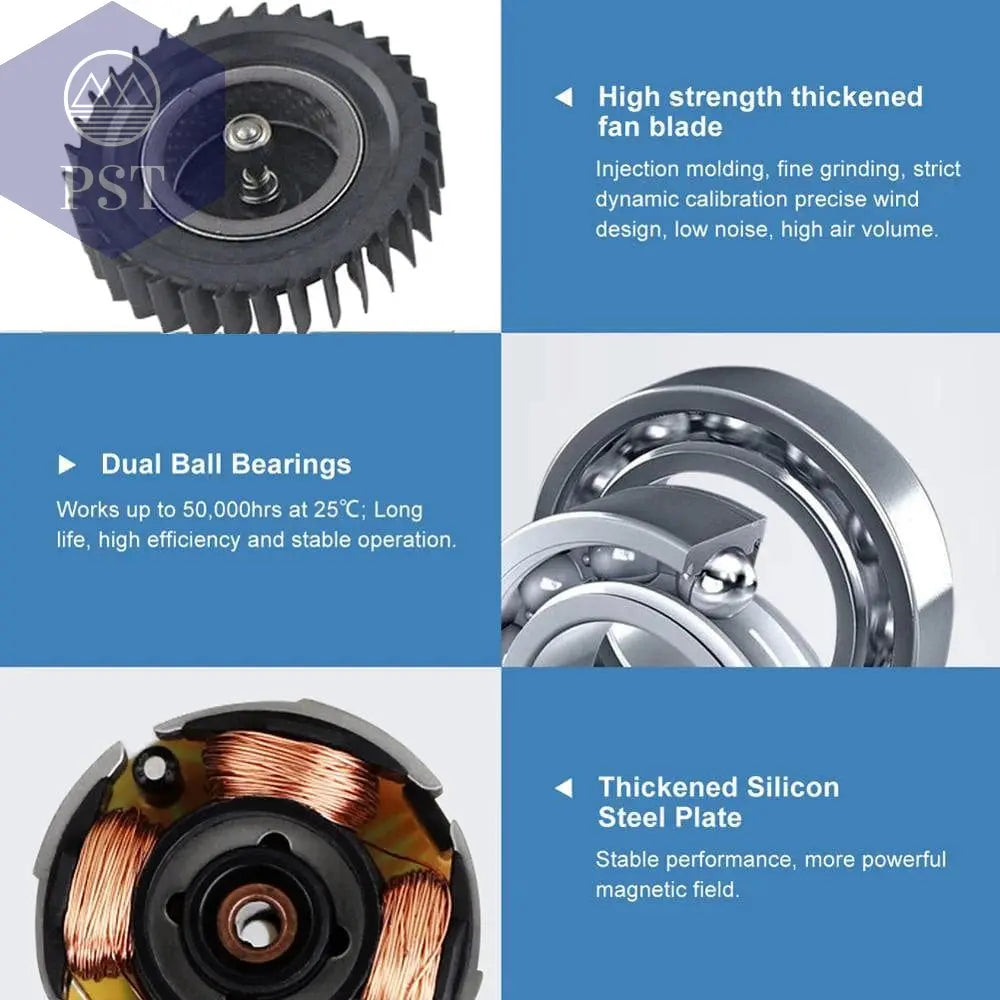 2 Pieces Gdstime DC 5V 12V 24V 30x30x10mm Sleeve Dual Ball 1 inch Small Mini Blower Cooling Fan 30mm x 10mm 3cm 3010 3D Printer       PST PS Tradings