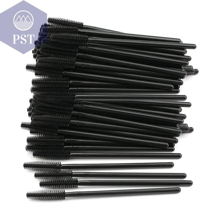 25/50pcs Disposable Eyelash Brush Eyelashes Extension Tools Silicone Gel Material Eyebrow Brushes Mascara Wands Applicator Women       PST PS Tradings