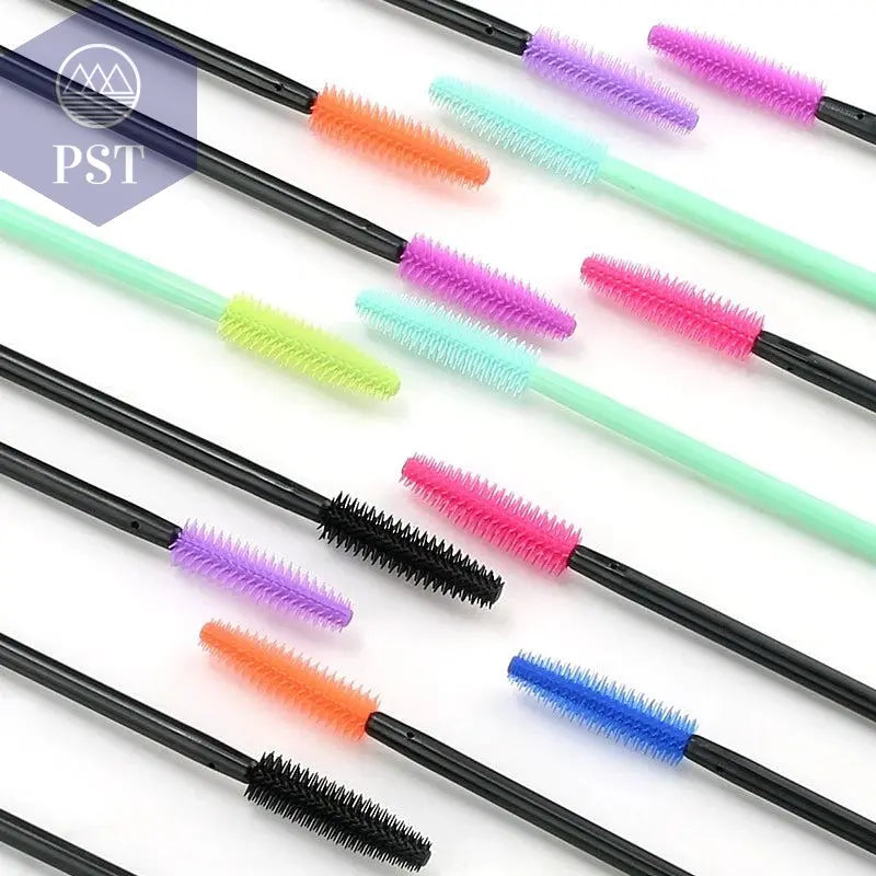 25/50pcs Disposable Eyelash Brush Eyelashes Extension Tools Silicone Gel Material Eyebrow Brushes Mascara Wands Applicator Women       PST PS Tradings