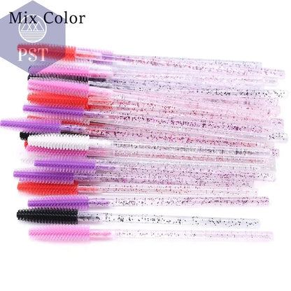 25/50pcs Disposable Eyelash Brush Eyelashes Extension Tools Silicone Gel Material Eyebrow Brushes Mascara Wands Applicator Women       PST PS Tradings