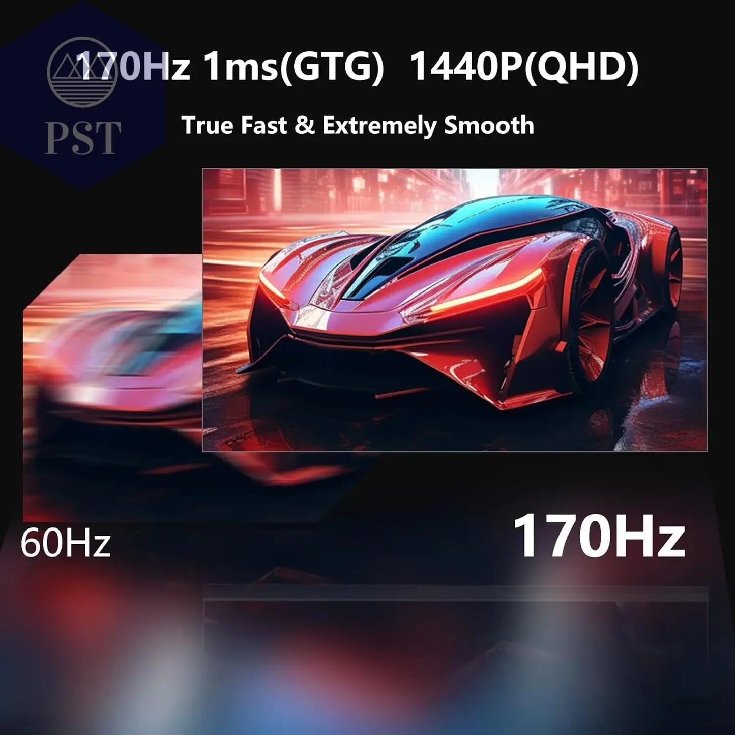 27 Zoll Gaming Monitor 2K Display 170Hz IPS 1ms HDR400 PST PS Tradings Monitor PST PS Tradings  PST PS Tradings
