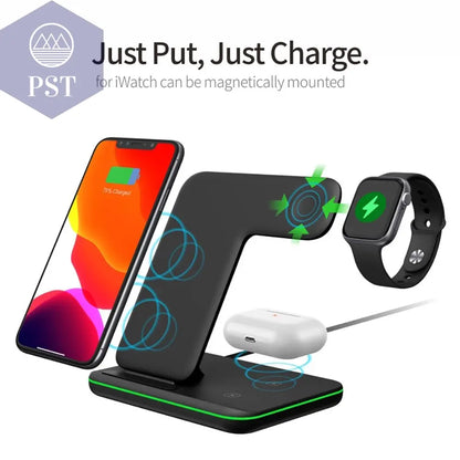 3 in 1Wireless Charger Stand  Cellphones & Telecommunications - Cellphones     PST PS Tradings
