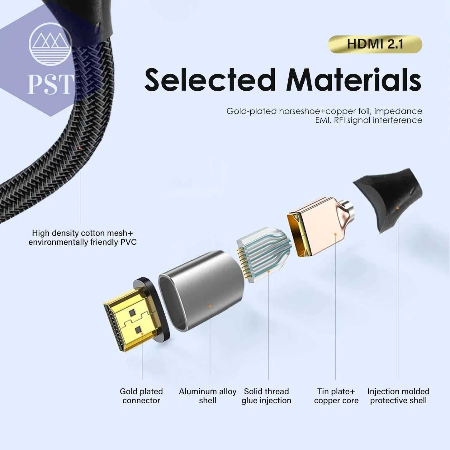 8K @ 60Hz HDMI-Kompatibel Kabel 2,1 Kabel 48Gbps Optische Faser für PS5 PS4 HD TV box Projektor Audio Video HD Kabel lange 8M 10M       PST PS Tradings