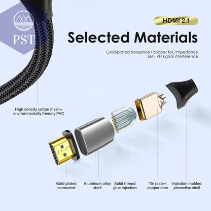 8K @ 60Hz HDMI-Kompatibel Kabel 2,1 Kabel 48Gbps Optische Faser für PS5 PS4 HD TV box Projektor Audio Video HD Kabel lange 8M 10M       PST PS Tradings