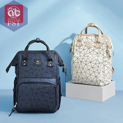 AIBEDILA Mommy Bag Waterproof USB Large-capacity Baby Backpack Female Mommy Outting Bag Mummy Bag Baby Bags for Mom Diaper Nappy - PST PS Tradings