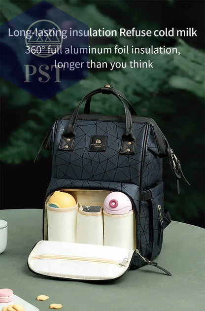 AIBEDILA Mommy Bag Waterproof USB Large-capacity Baby Backpack Female Mommy Outting Bag Mummy Bag Baby Bags for Mom Diaper Nappy - PST PS Tradings