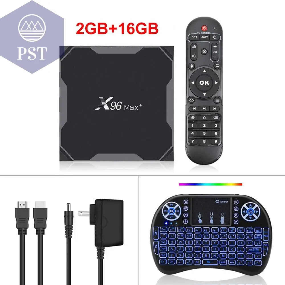 Android 9.0 Amlogic Quad Core 4K TV Box      Russian-Federation-X96-MAX-2G16G-I8-bac PST PS Tradings