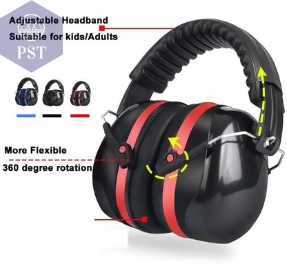 Anti-Noise Head Earmuffs Foldable Ear Protector SNR-35dB For Kids/Adults Study Sleeping Work Shooting Hearing Safe Protection - PST PS Tradings