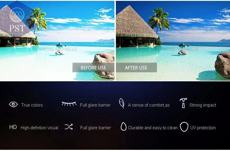 Blanche Michelle High Quality Oversized Polarized Sunglasses Women UV400 oculos de sol Gradient Driving Sun Glasses With Box       PST PS Tradings