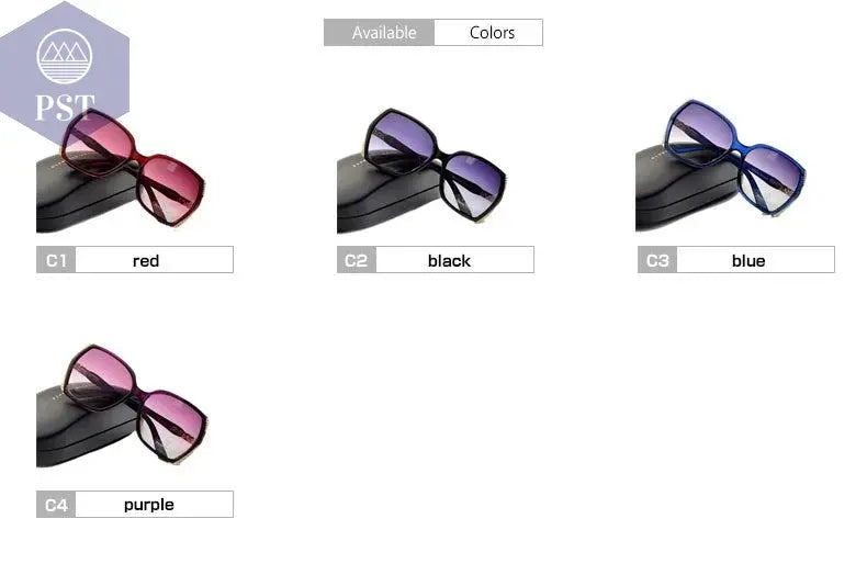 Blanche Michelle High Quality Oversized Polarized Sunglasses Women UV400 oculos de sol Gradient Driving Sun Glasses With Box       PST PS Tradings