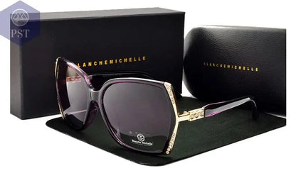 Blanche Michelle High Quality Oversized Polarized Sunglasses Women UV400 oculos de sol Gradient Driving Sun Glasses With Box       PST PS Tradings