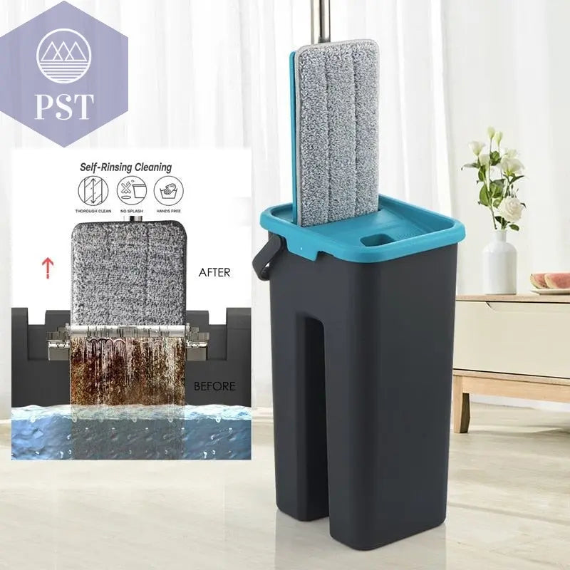Cleaning Flat Squeeze Mop and Bucket       PST PS Tradings