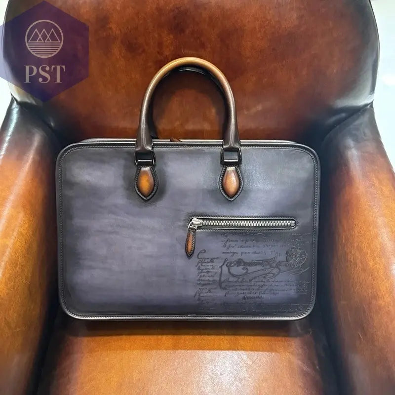 DIMY 2025 Men's briefcase leather business large capacity high-end light luxury horizontal computer bag handbag men's bag PST PS Tradings  PST PS Tradings 1 PST PS Tradings DIMY 2025 Men's briefcase leather business large capacity high-end light luxury horizontal computer bag handbag men's bag