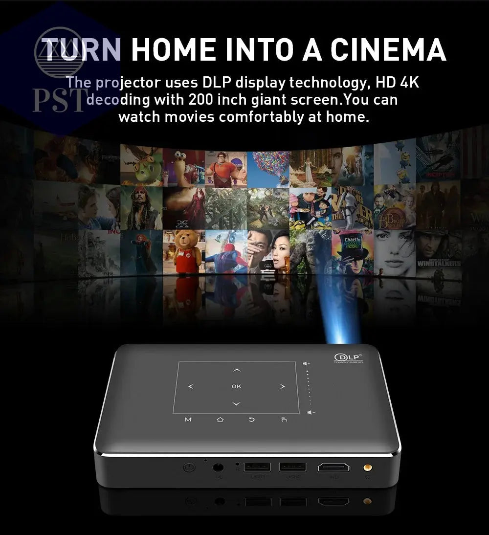DLP P10 II 4K Portable Projector Amlogic T972 Android PST PS Tradings  