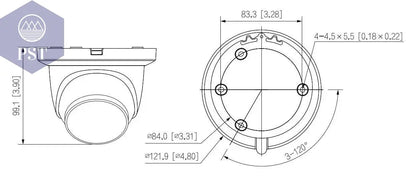 Dahua IPC-HDW5442TM-ASE-S3 4MP Built-in MIC & Audio Alarm interface IP67 IR50M POE ePoe SMD 3.0 Eyeball WizMind IP Camera - Property & Safety Tradings