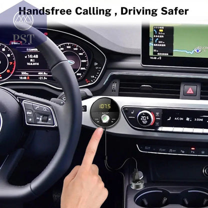 Deelife Bluetooth AUX Adapter in Car Handsfree Kit BT 5.0 Audio Receiver for Auto Phone Hands Free Carkit FM Transmitter - PST PS Tradings