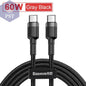 Double Sided USB Type C Cable      China-Gray-60W-0.5m PST PS Tradings