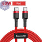 Double Sided USB Type C Cable      China-Red-60W-1m PST PS Tradings