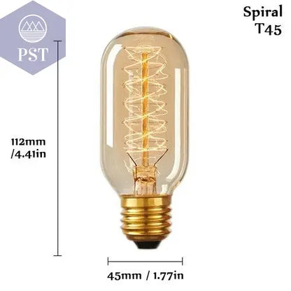 Edison Bulb E27 220V 40W ST64 A19 T45 G80 G95 G125 Incandescent Filament Bulb Lighting Retro Edison Light Bulb       PST PS Tradings