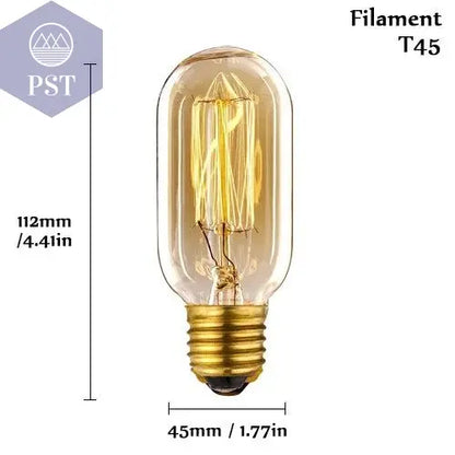 Edison Bulb E27 220V 40W ST64 A19 T45 G80 G95 G125 Incandescent Filament Bulb Lighting Retro Edison Light Bulb       PST PS Tradings
